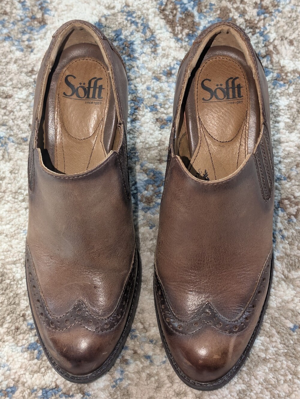 Sofft Brown Leather Shoe Boots